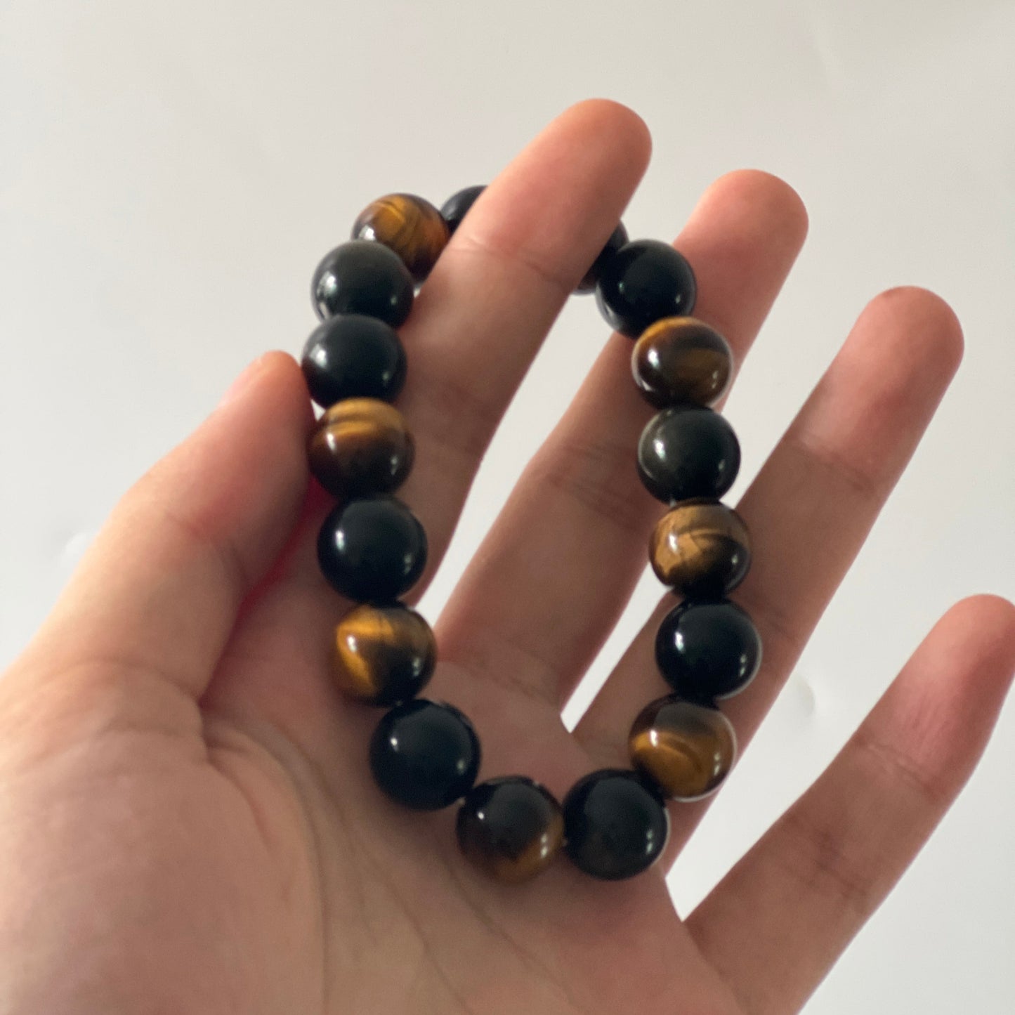 Silver Obsidian with Tiger's Eye